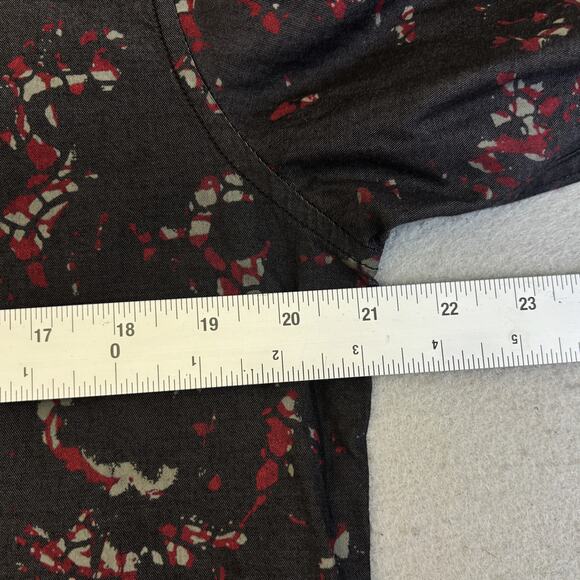 Vtg Calvin Klein Snap Down Shirt Mens Medium Galaxy Cosmos Print Casual Collar - Picture 6 of 10